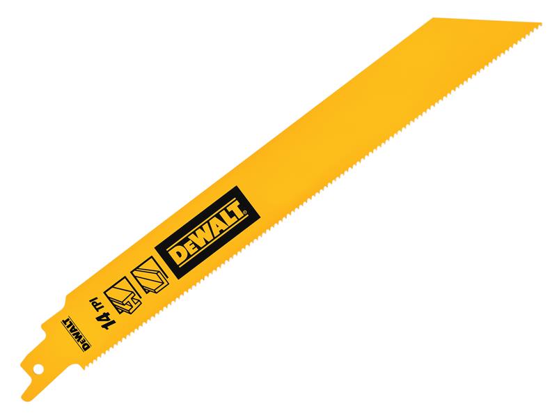 DEWALT DEWDT90384QZ Bi-Metal 1in High Reciprocating Blades, Metal Cutting