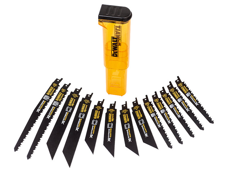 DEWALT DEWDT99550QZ DT99550 XR Reciprocating Saw Blade Set, 13 Piece