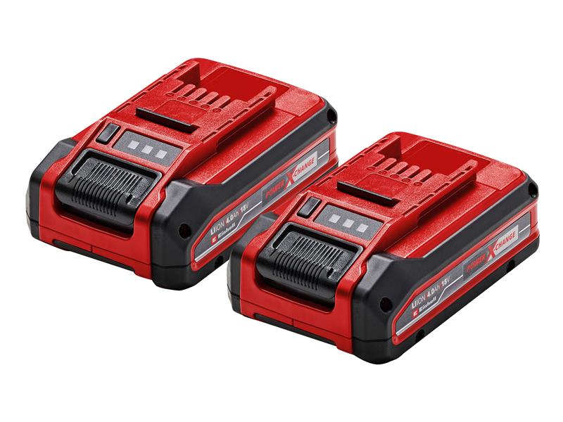 PLUS Power X-Change Battery Twin Pack 18V 2 x 4.0Ah Li-ion