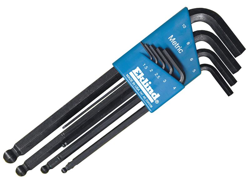 Eklind EKL13609 REK13609 Metric Long Ball End Hex L-Key Set, 9 Piece