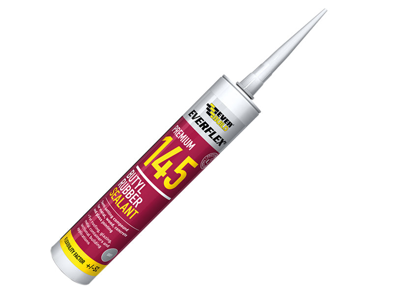 Everbuild Sika EVB145GY Everflex® 145 Butyl Rubber Sealant 300ml Grey