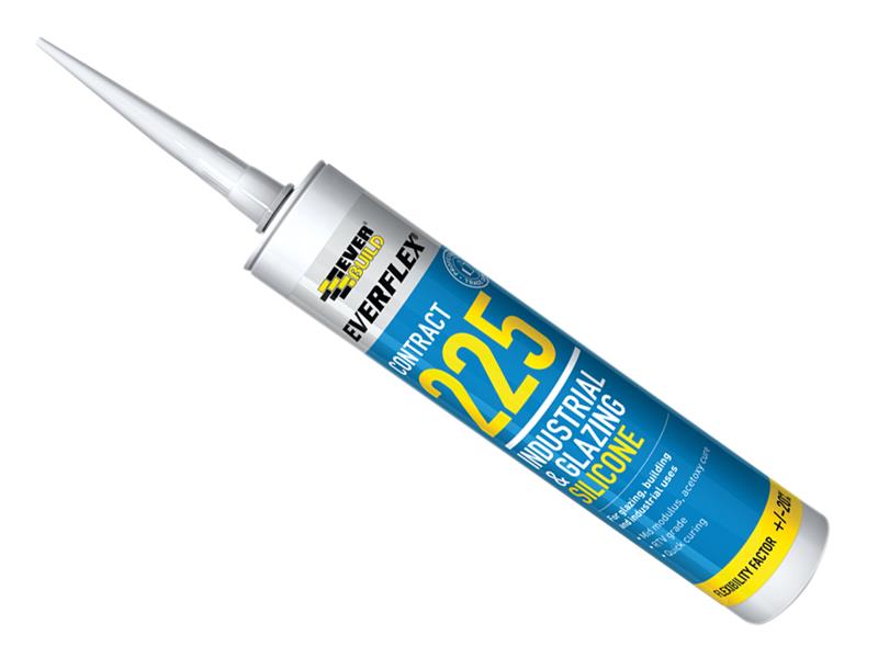 Everbuild Sika EVB225TR 225 Industrial & Glazing Silicone