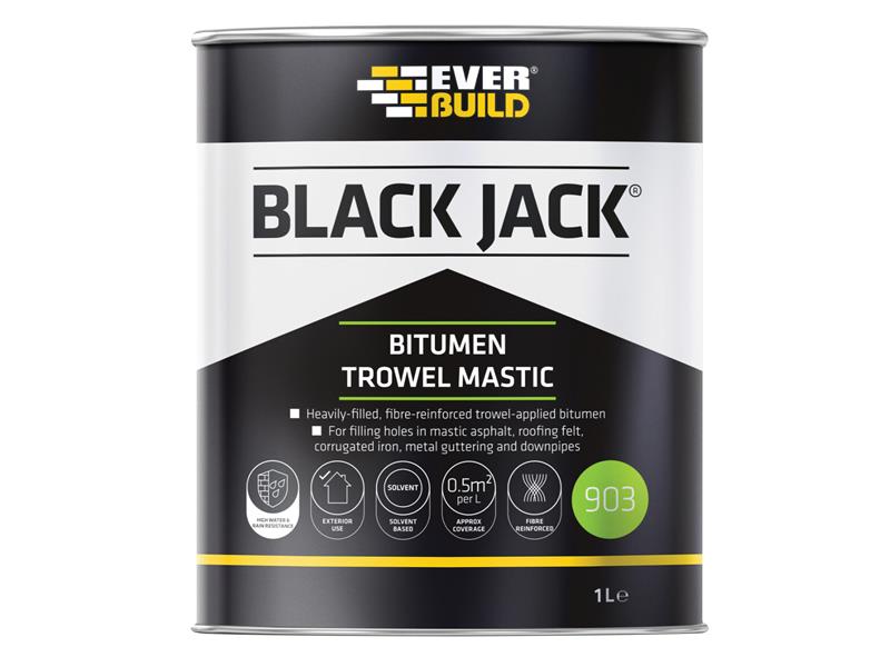 Everbuild Sika EVB90301 Black Jack® 903 Bitumen Trowel Mastic