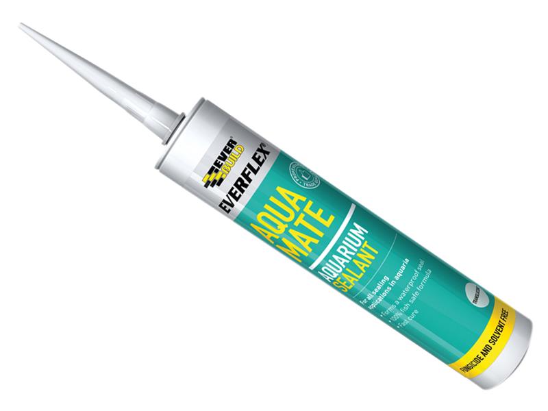 Everbuild Sika EVBAQUATR Aqua Mate Silicone Transparent 295ml