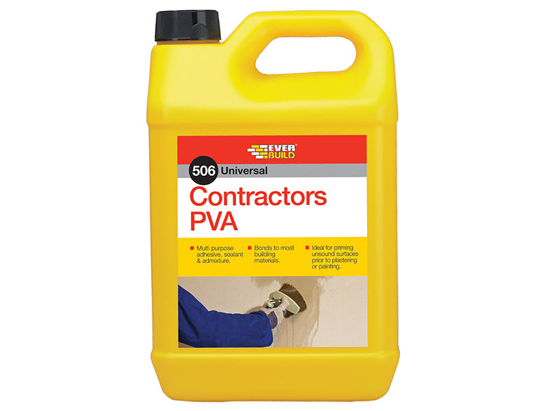 Everbuild Sika EVBCONPVA5 Contractor's PVA 5 litre