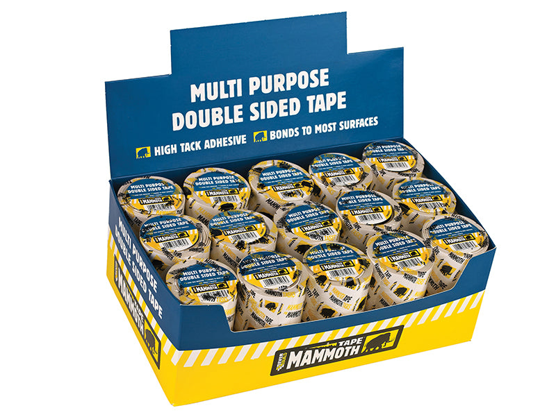 Everbuild Sika EVBDSTP530 Double-Sided Tape 50mm x 5m Display 30 Pieces