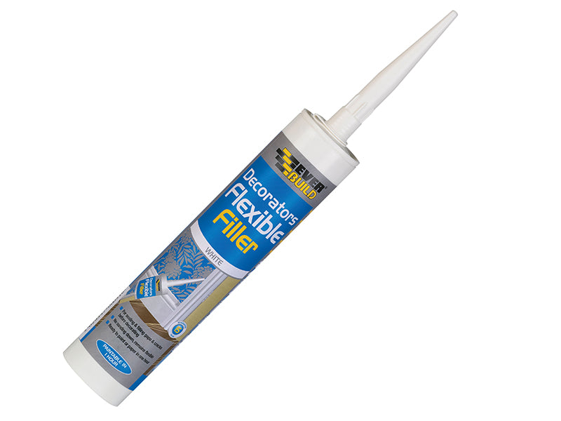 Everbuild Sika EVBFLEXWH Flexible Decorator's Filler White 290ml