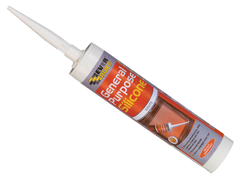 Everbuild Sika EVBGPSCL General-Purpose Silicone Sealant