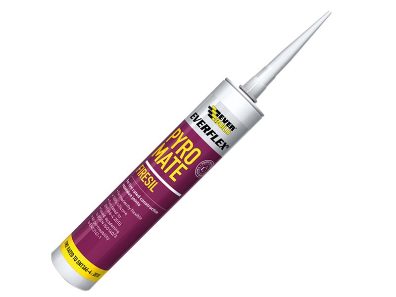 Everbuild Sika EVBPRYWE Pyro Mate Firesil White 295ml