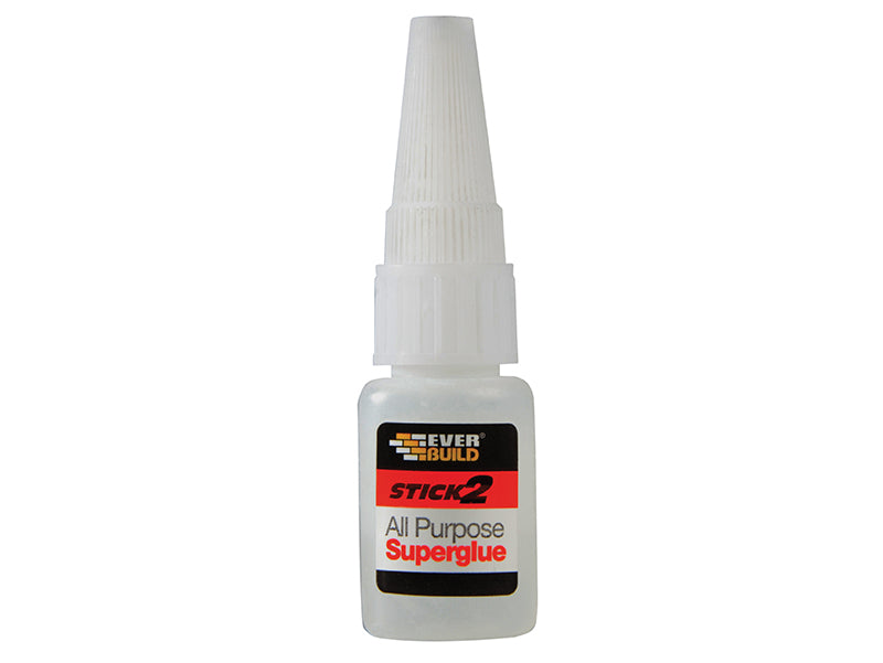 Everbuild Sika EVBS2SGB5G STICK2® All-Purpose Superglue Bottle 5g