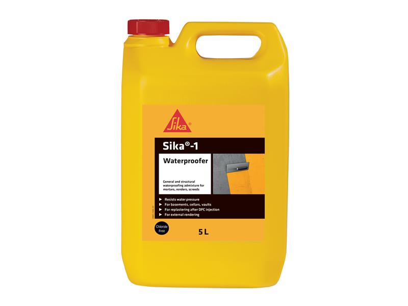 Everbuild Sika EVBSK1WAT5 Sika-1 Waterproofer 5 litre