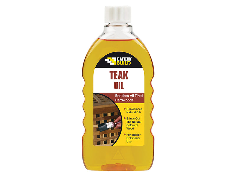 Everbuild Sika EVBTEAK Teak Oil 500ml