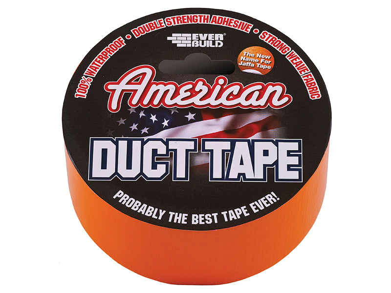 Everbuild Sika EVBUSDTO25M American Duct Tape 50mm x 25m Orange