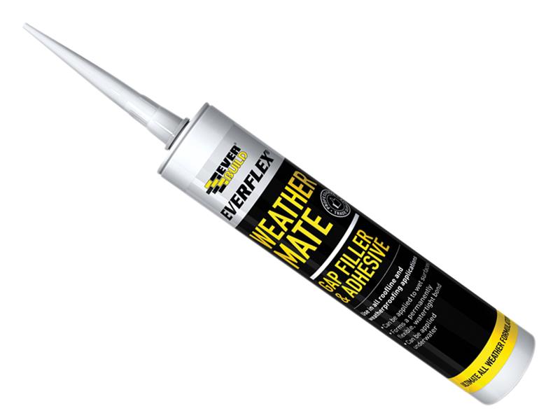 Everbuild Sika EVBWEACL Weather Mate Multi-Use Gap Filler & Adhesive