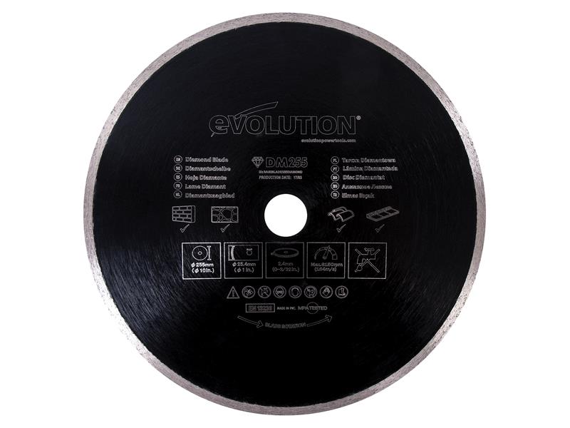 Evolution EVL210DIAM Diamond Blade, Continuous Rim