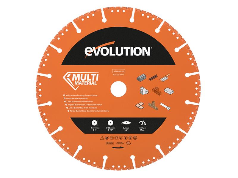 Evolution EVLMD230SEGC Multi-Material Diamond Demolition Disc Cutter Blade