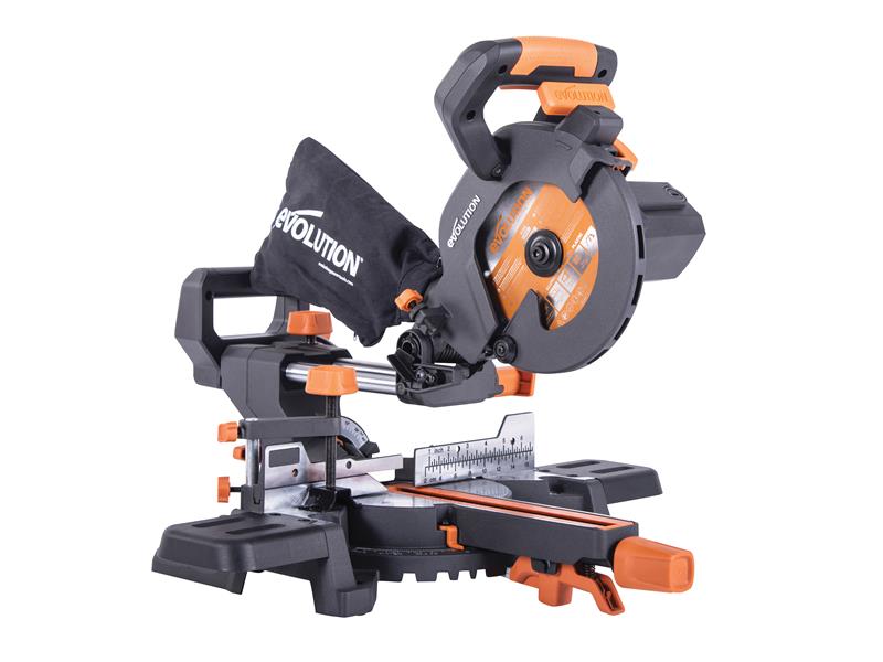 Evolution EVLR185SMSP R185SMS+ 185mm Multi-Material Sliding Mitre Saw 1200W 240V