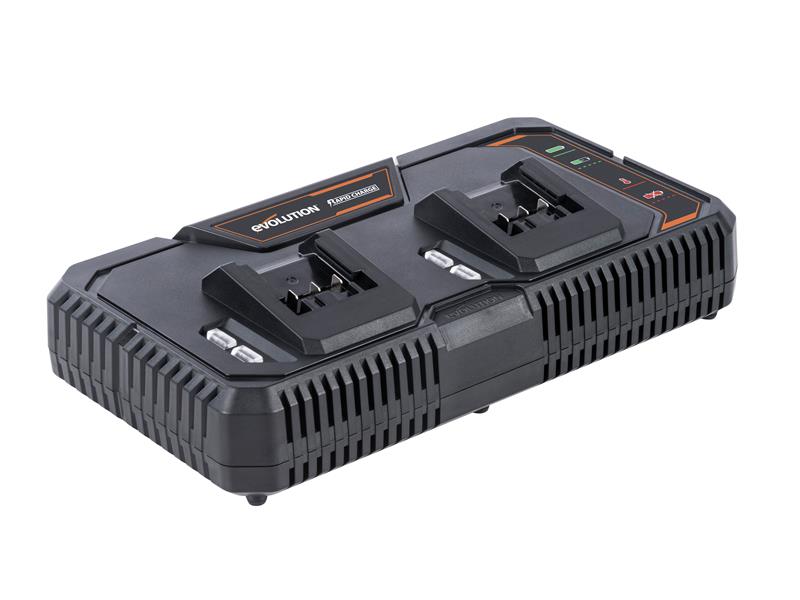 Evolution EVLR18RCH2 R18RCH-Li2 EXT Double Dock Rapid Charger 18V Li-ion