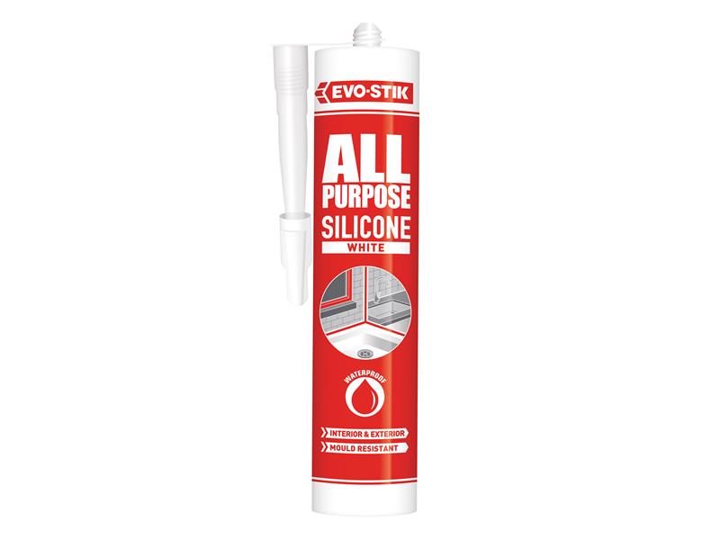 EVO-STIK EVOAPFSSW All Purpose Flex Silicone Sealant
