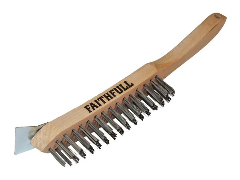 Faithfull FAI6802 Heavy-Duty Steel Scratch Brush