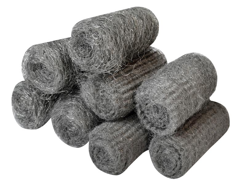 Faithfull FAIASW8A Steel Wool, Assorted Grades 20g Rolls (Pack 8)
