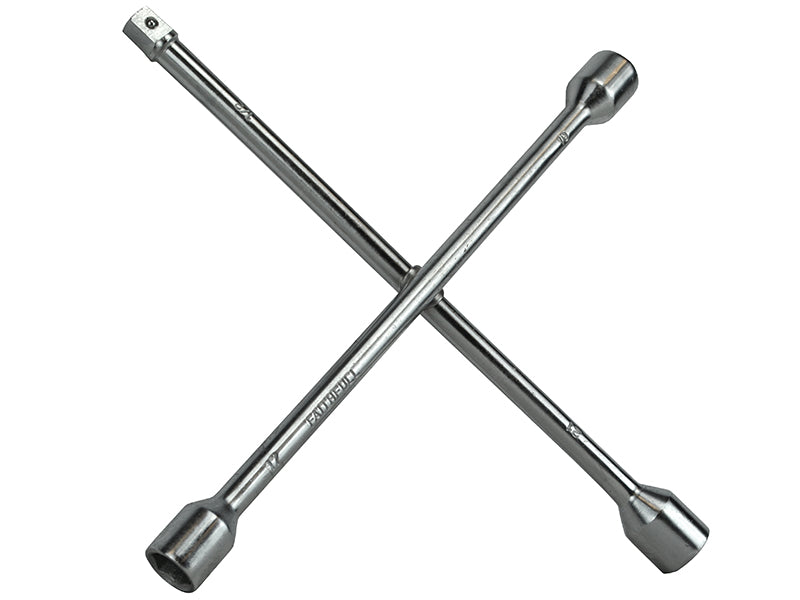 Faithfull FAIAUWB4WC 4-Way Wheel Brace Chrome Plated 14in