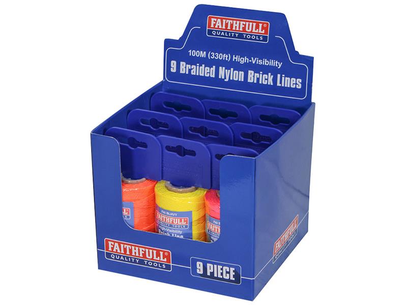 Faithfull FAIBLDISPCDU Brick Line Replacement Dispenser Reel CDU, 9 Piece