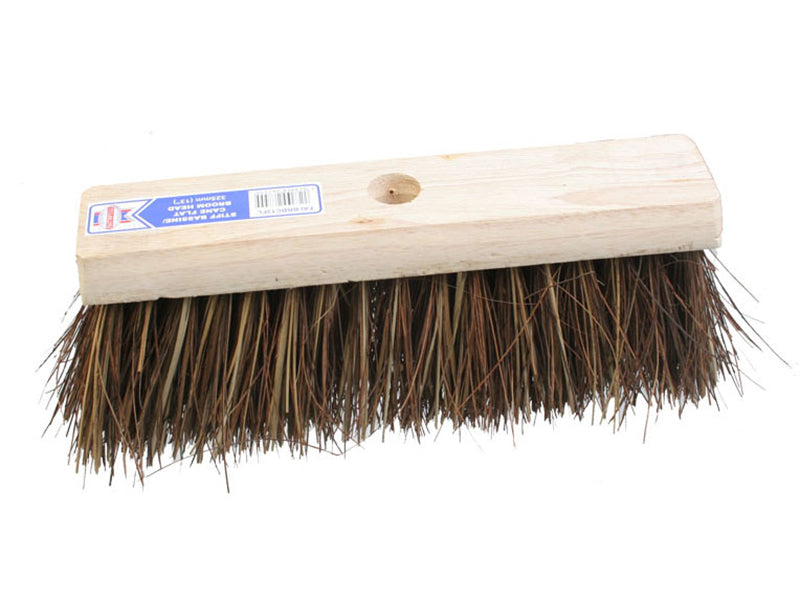 Faithfull FAIBRBC13FL Stiff Bassine / Cane Flat Broom Head 325mm (13in)