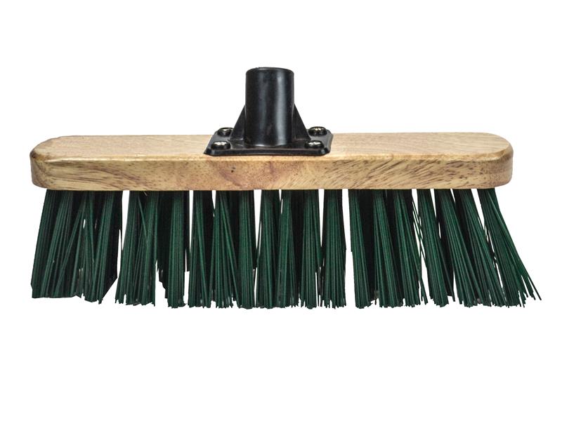 Faithfull FAIBRSTIF12R Stiff Green Broom Head 300mm (12in) Threaded Socket