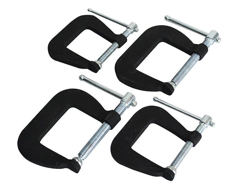 Faithfull FAICLAMPSET4 Forged Mini Clamp Set, 4 Piece
