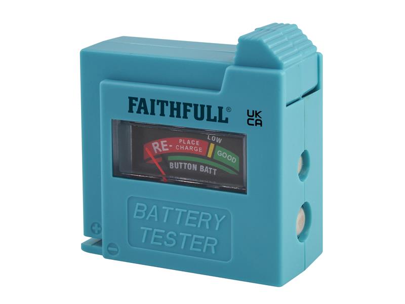 Faithfull FAIDETBAT Battery Tester for AA, AAA, C, D & 9V