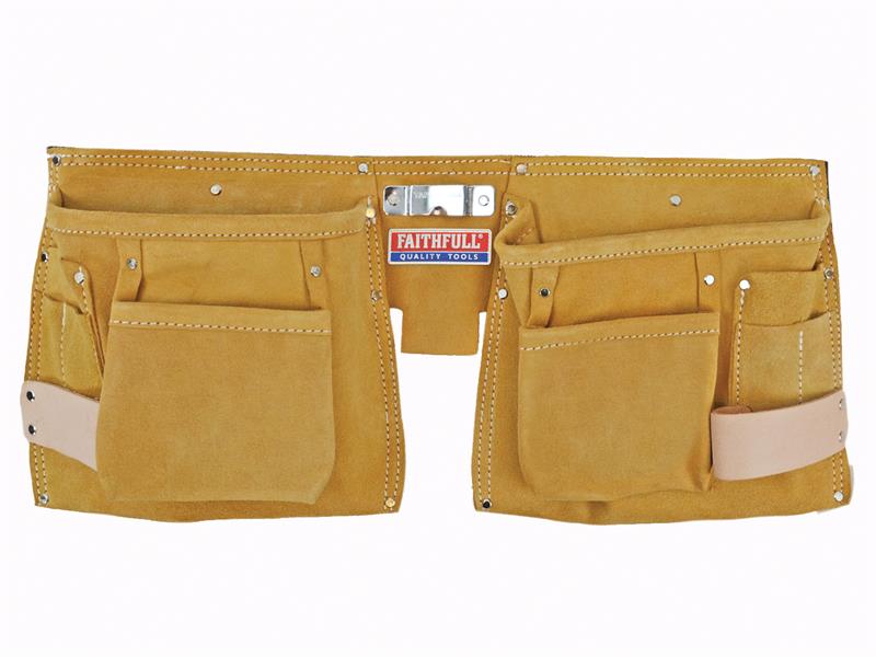 Faithfull FAIDTNP3 Double Tool & Nail Pouch