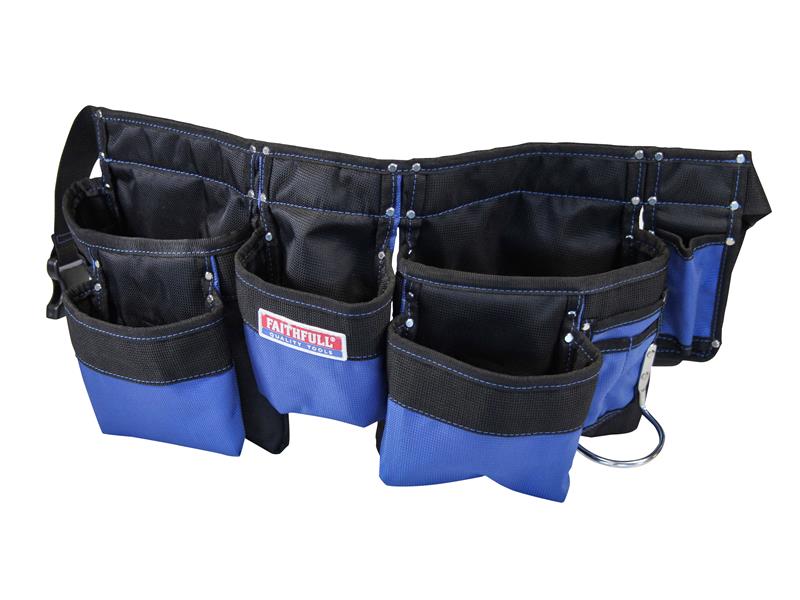 Faithfull FAIDTNPN Double Tool & Nail Pouch 2100D Nylon