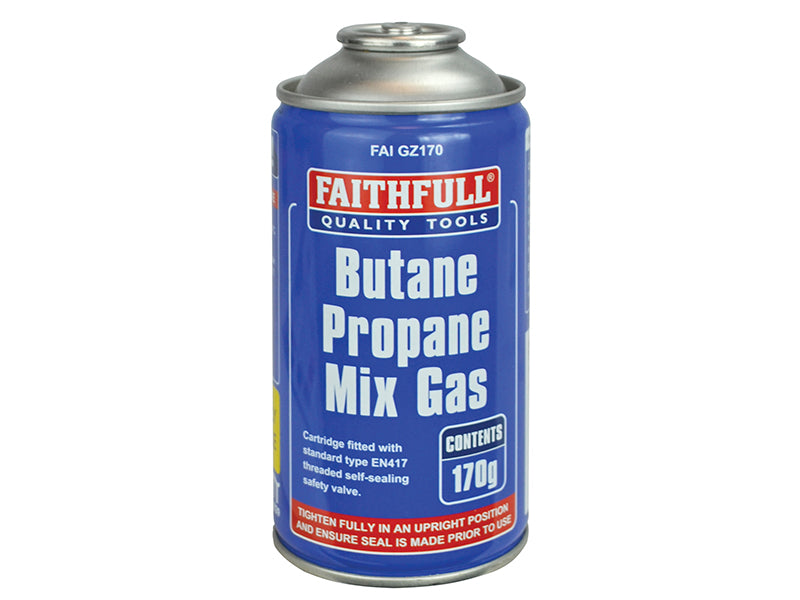 Faithfull FAIGZ170 Butane Propane Mix Gas Cartridge