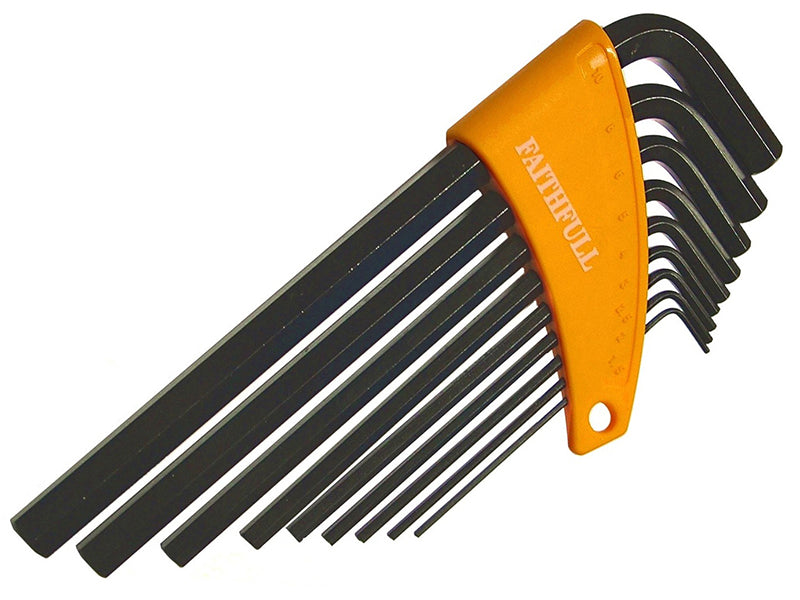 Faithfull FAIHKS9ML Metric Long Arm Hex Key Set, 9 Piece