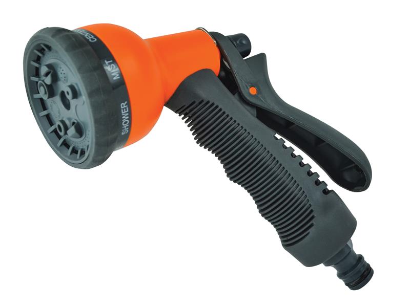 Faithfull FAIHOSEPLSPY Plastic 8 Pattern Adjustable Spray Gun