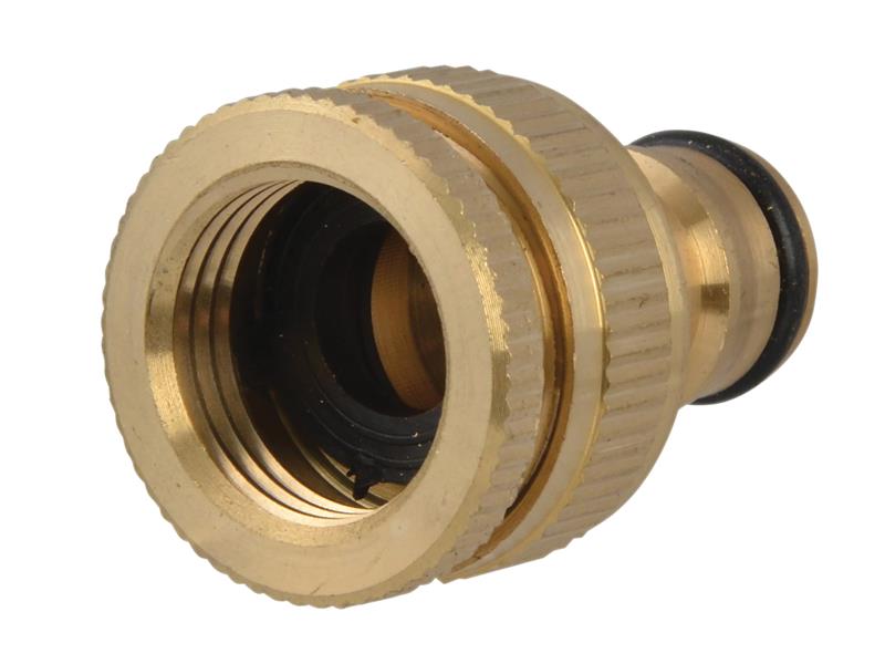 Faithfull FAIHOSETC Brass Dual Tap Connector 12.5-19mm (1/2 - 3/4in)