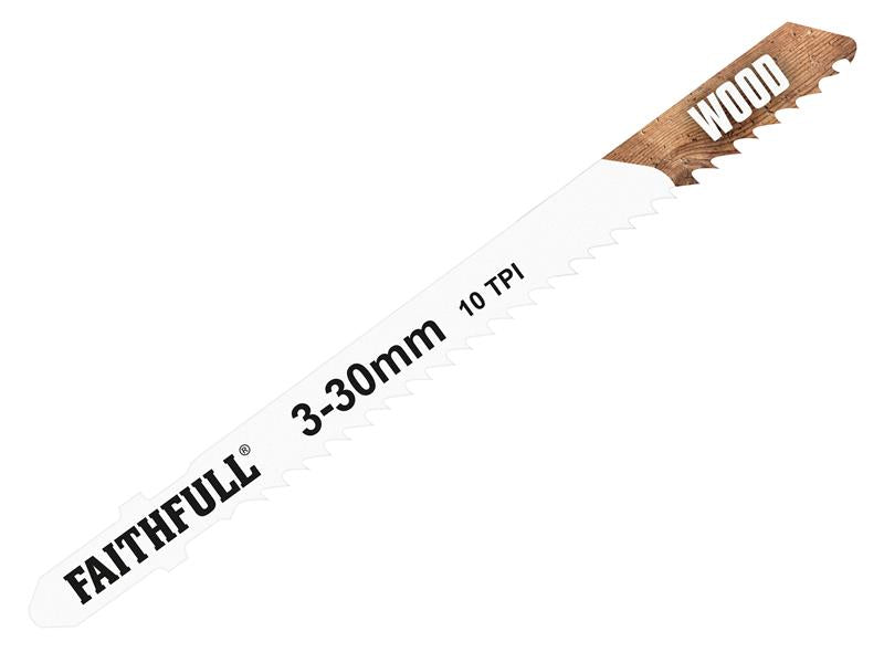 Faithfull FAIJBT101BR Laminate/Wood Jigsaw Blades Pack of 5 T101BR