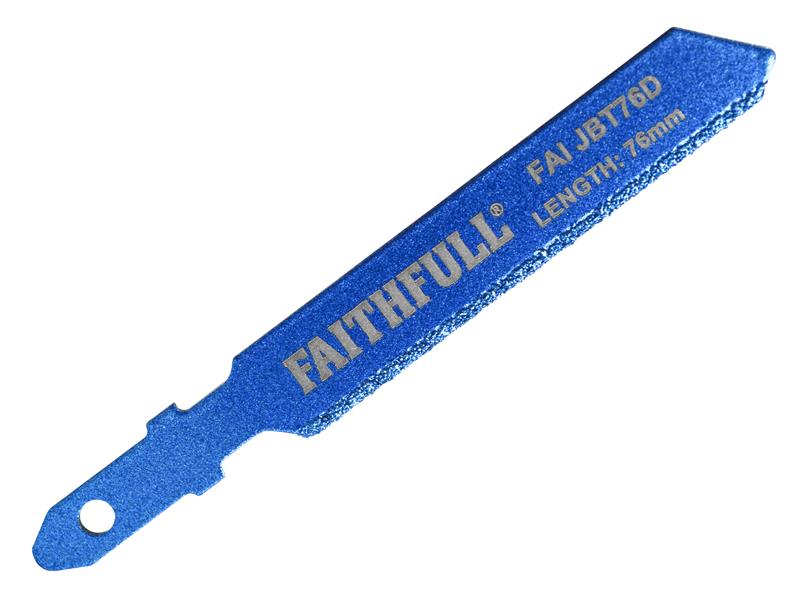 Faithfull FAIJBT76D Jigsaw Blade Diamond Grit 76mm