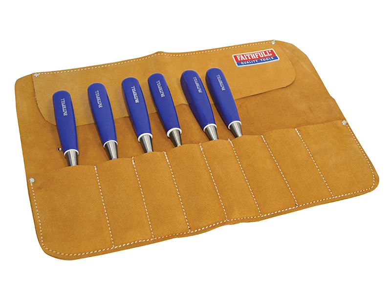 Faithfull FAILCR8 Leather Chisel Roll 33 x 47cm