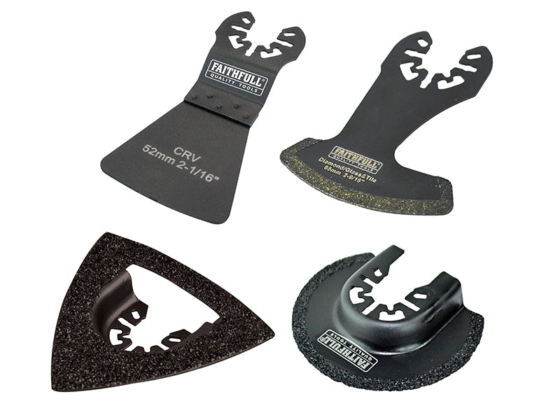 Faithfull FAIMFTKIT4 Multi-Tool Tiling Kit, 4 Piece