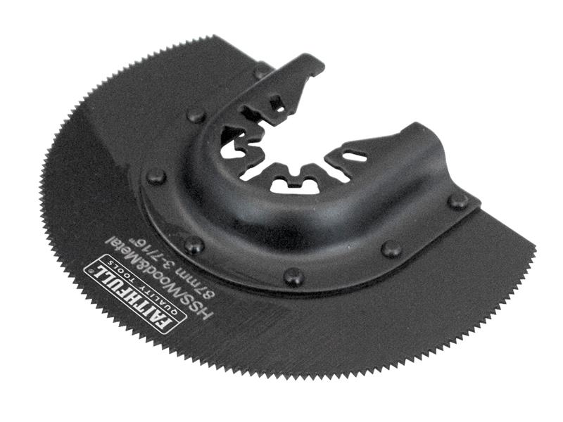 Faithfull FAIMFW87W Multi-Functional Tool CrV Radial Blade Wood Wavy Set 87mm