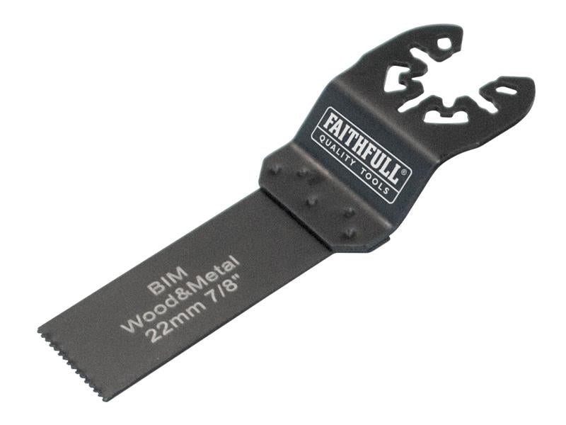 Faithfull FAIMFWM10 Multi-Functional Tool Flush Cut Wood/Bi-Metal Blade