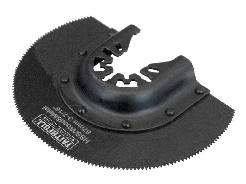 Faithfull FAIMFWM80 Multi-Functional Tool HSS Radial Blade Wood/Metal 87mm