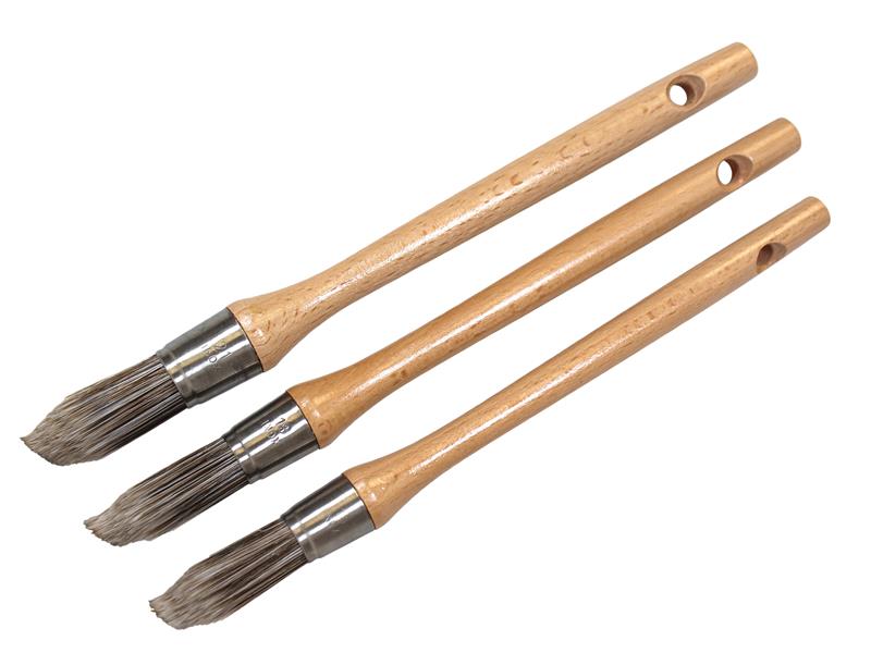 Faithfull FAIPBPOINT3 Pointed Brush Set, 3 Piece