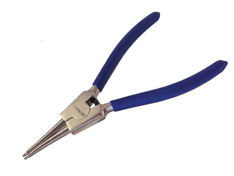 Faithfull FAIPLCIREXTS Circlip Pliers Outside Straight CRV 180mm (7in)