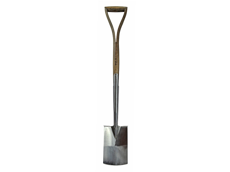 Faithfull FAIPRESBSSS Prestige Stainless Steel Border Spade Ash Handle