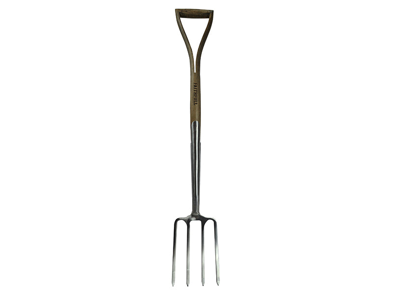 Faithfull FAIPRESDFSS Prestige Stainless Steel Digging Fork Ash Handle