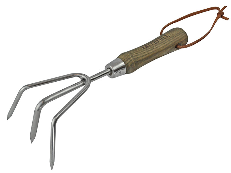 Faithfull FAIPRESHCUL Prestige Stainless Steel Hand Cultivator Ash Handle