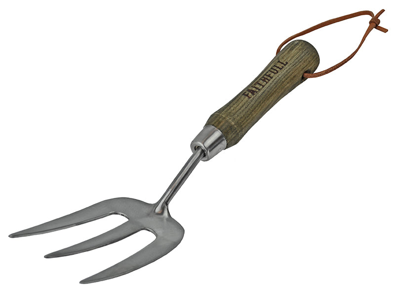 Faithfull FAIPRESHFSS Prestige Stainless Steel Hand Fork Ash Handle